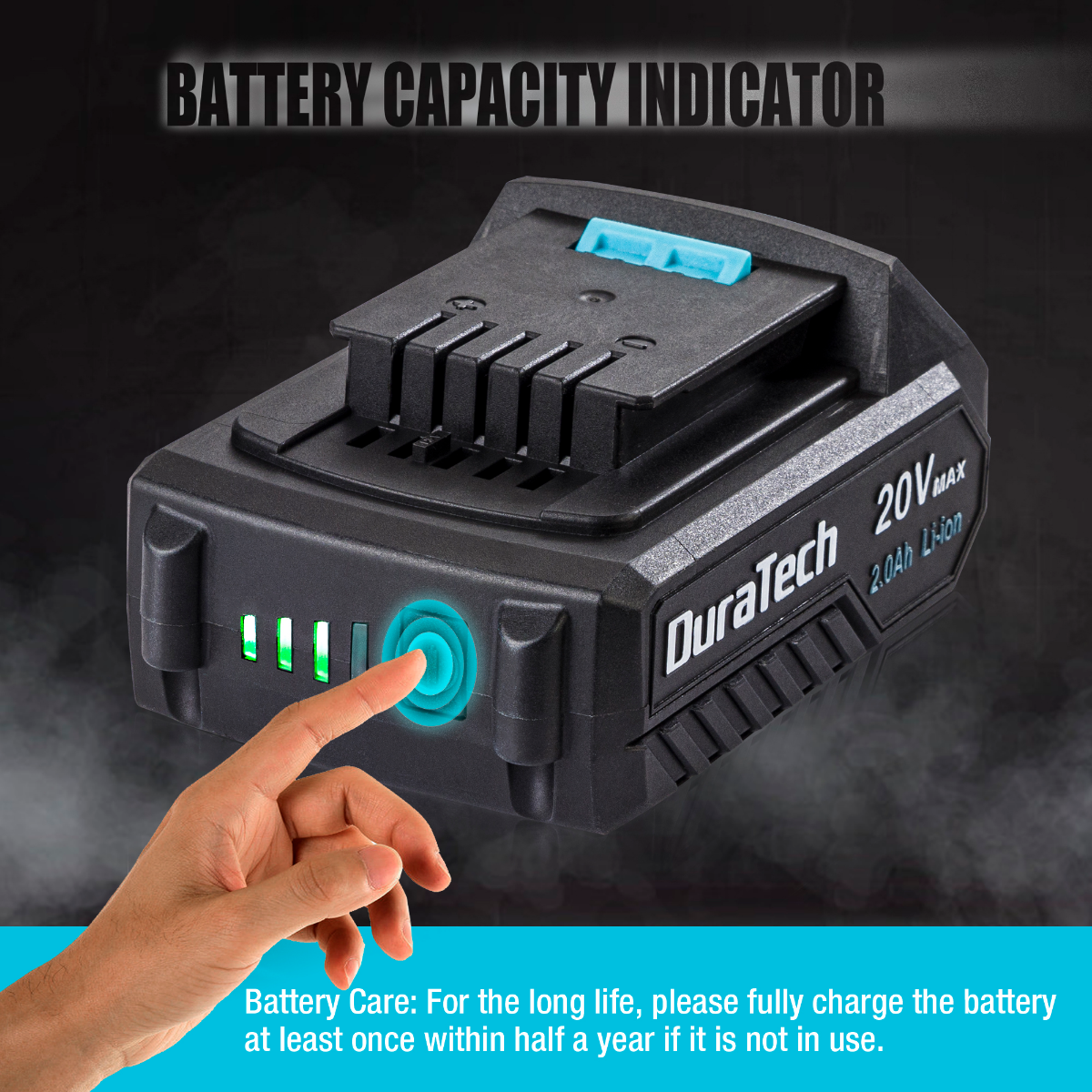 DURATECH 20V 2.0Ah Li-ion Battery Pack