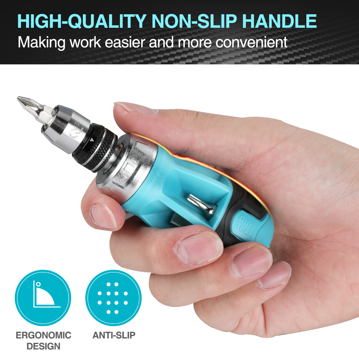 DURATECH Stubby Ratcheting Screwdriver