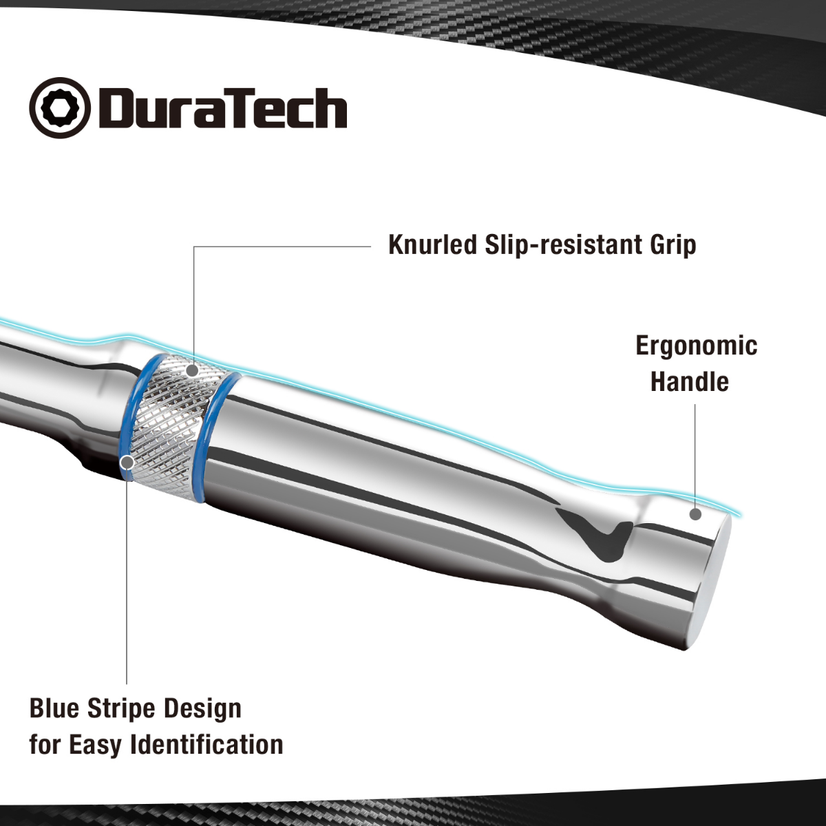 DURATECH 3-Piece Socket Wrench with EVA Organizer