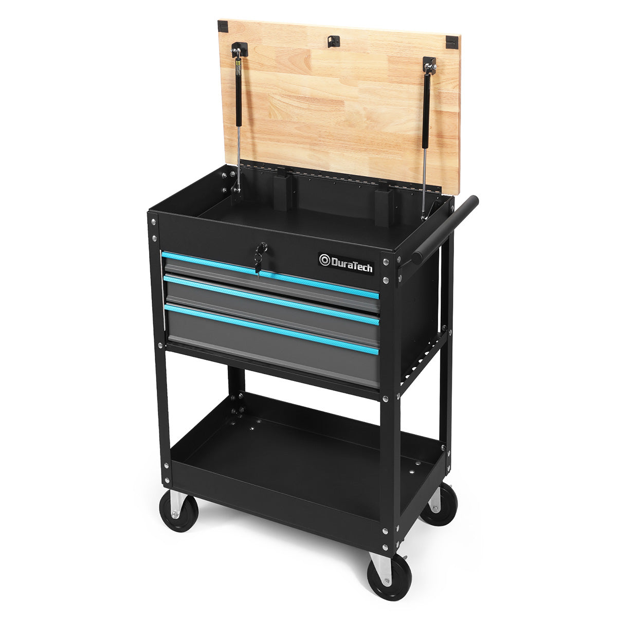 DURATECH 30-1/2 Inch 3-Drawer Rolling Tool Cart
