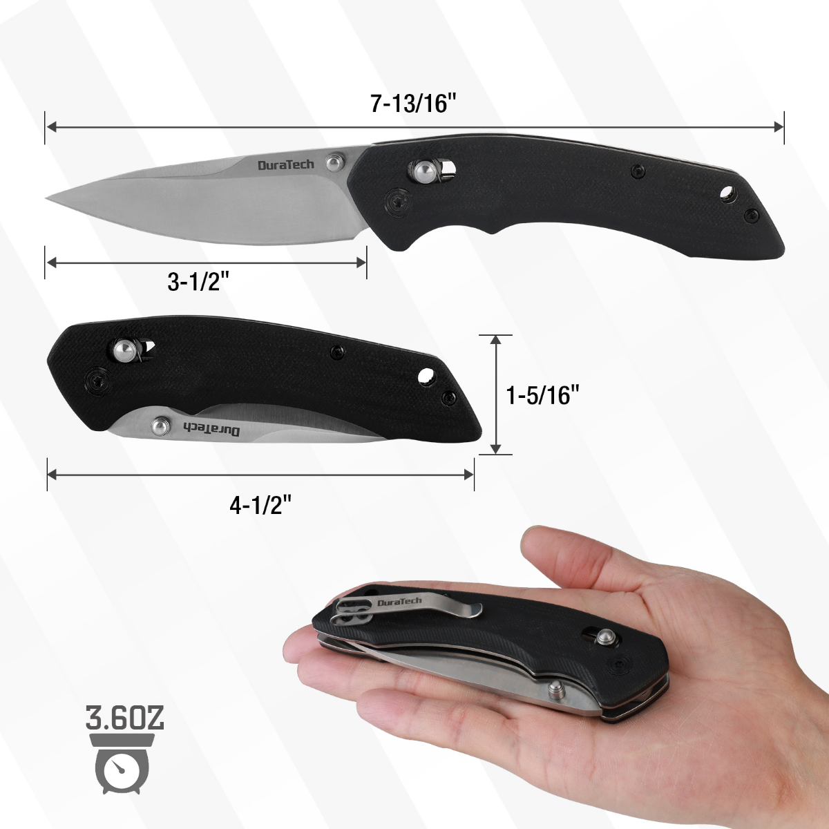 DURATECH Folding Pocket Knife
