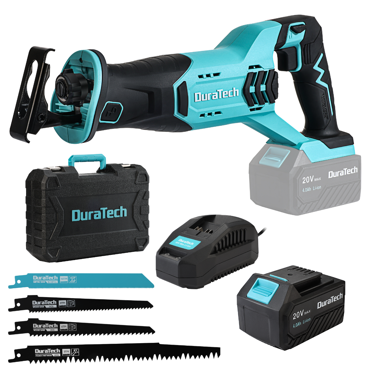 DURATECH 20V Cordless Reciprocating Saw