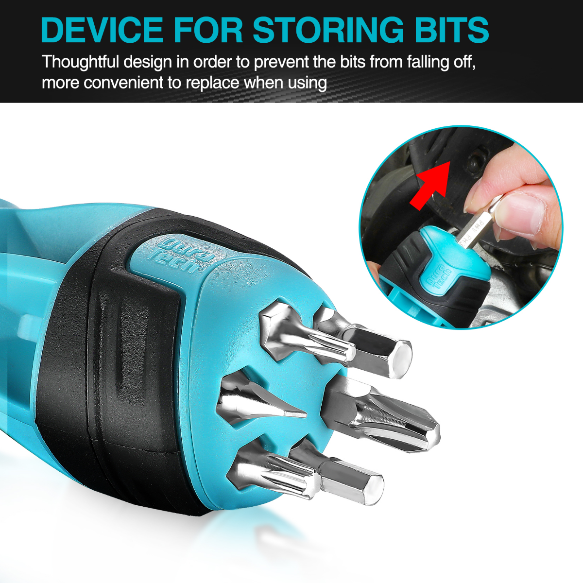 DURATECH Stubby Ratcheting Screwdriver