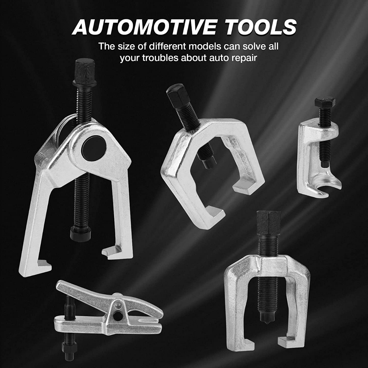 DURATECH 5-Piece Ball Joint Separator, Pitman Arm Puller, Tie Rod End Tool Set